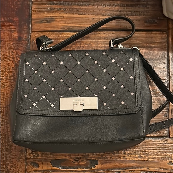 Michael Kors Handbags - Michael Kors Black Crossbody Bag with Silver Hardware
